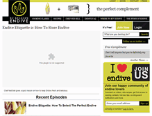 Tablet Screenshot of endive.ca